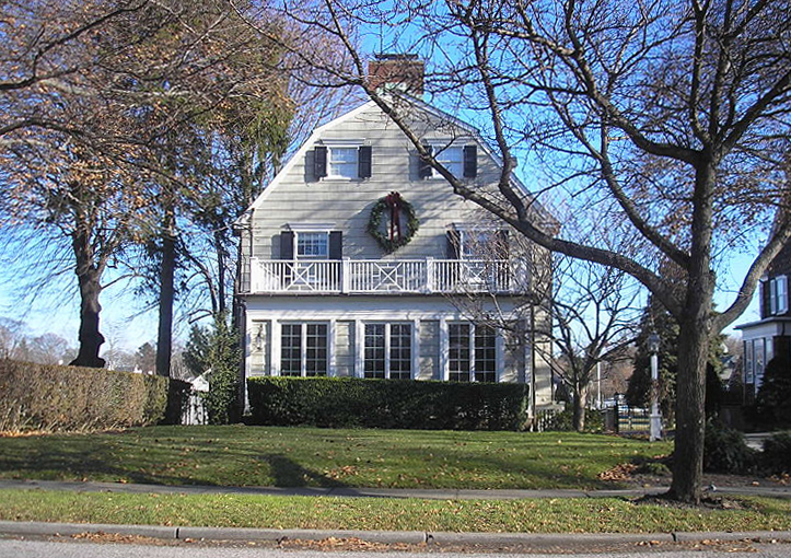 The former 112 Ocean Avenue house in Amityville photographed in 2005, long after the Lutz family lived there