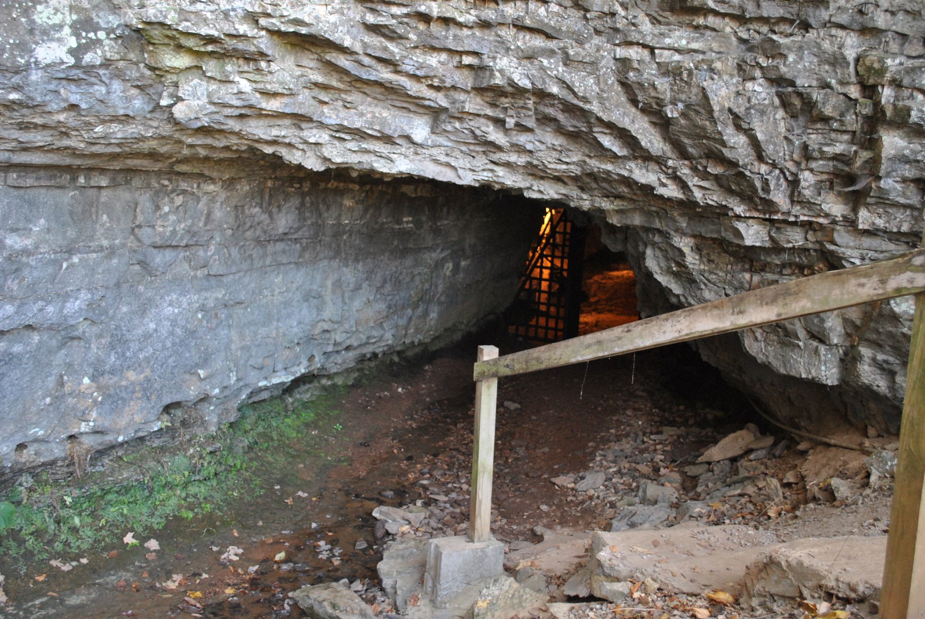 Entrance to Bell Witch Cave near Adams, Tennessee, on the former site of the Bell farm