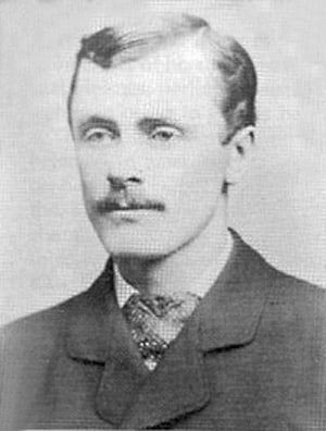 Photograph of Benjamin Pitezel, Holmes's insurance-fraud partner and the victim in his only murder conviction