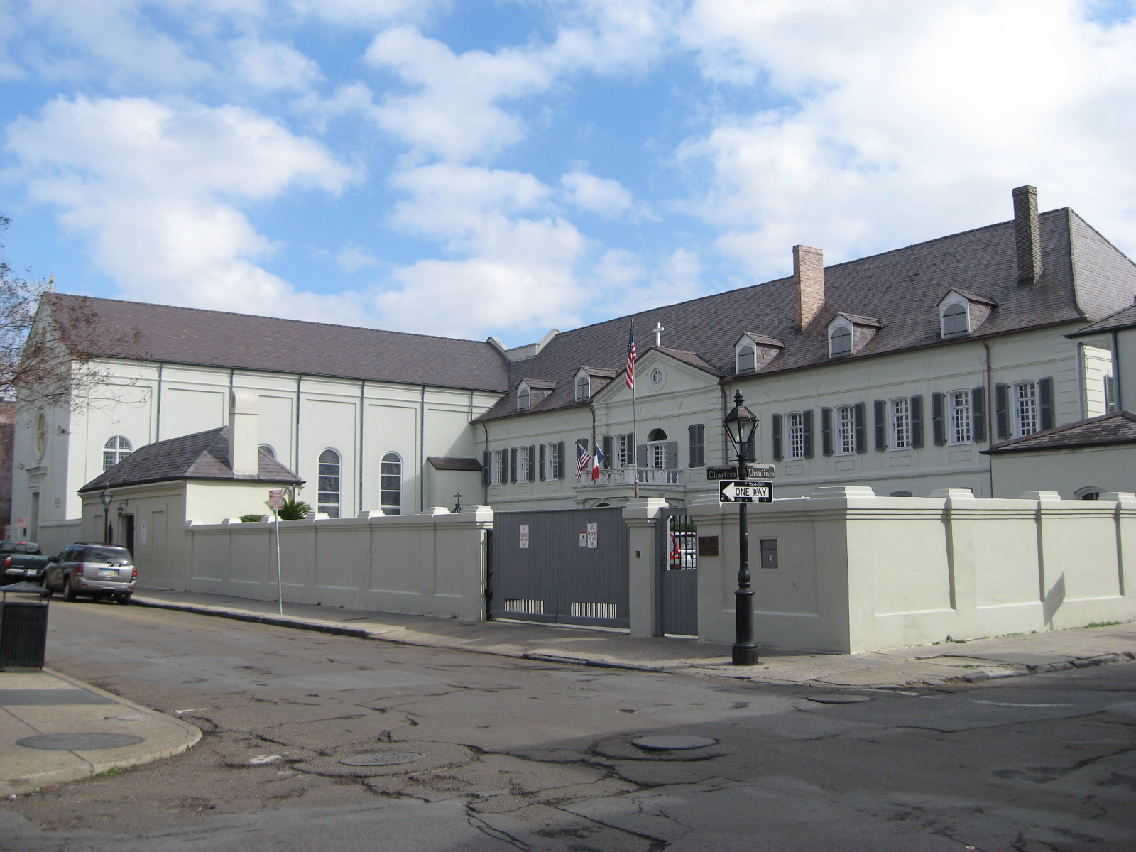 The Old Ursuline Convent in New Orleans photographed in 2012; the present building was completed decades after the Casket Girls arrived