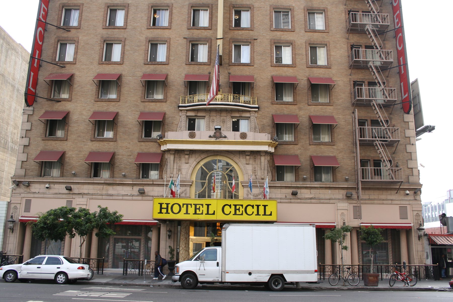 The Cecil Hotel in downtown Los Angeles