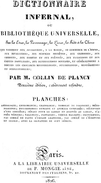 Cover of Jacques Collin de Plancy's Dictionnaire Infernal