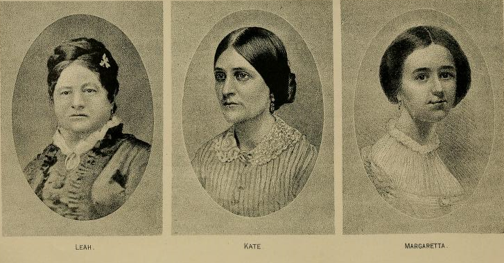 Nineteenth-century portrait of the Fox sisters