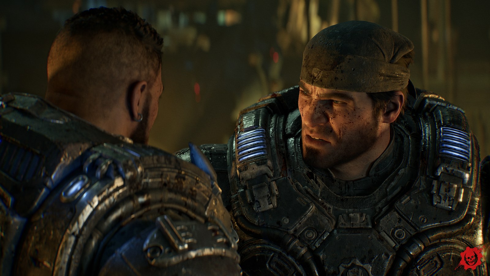 Dominic Santiago and Marcus Fenix together in Gears of War: E-Day