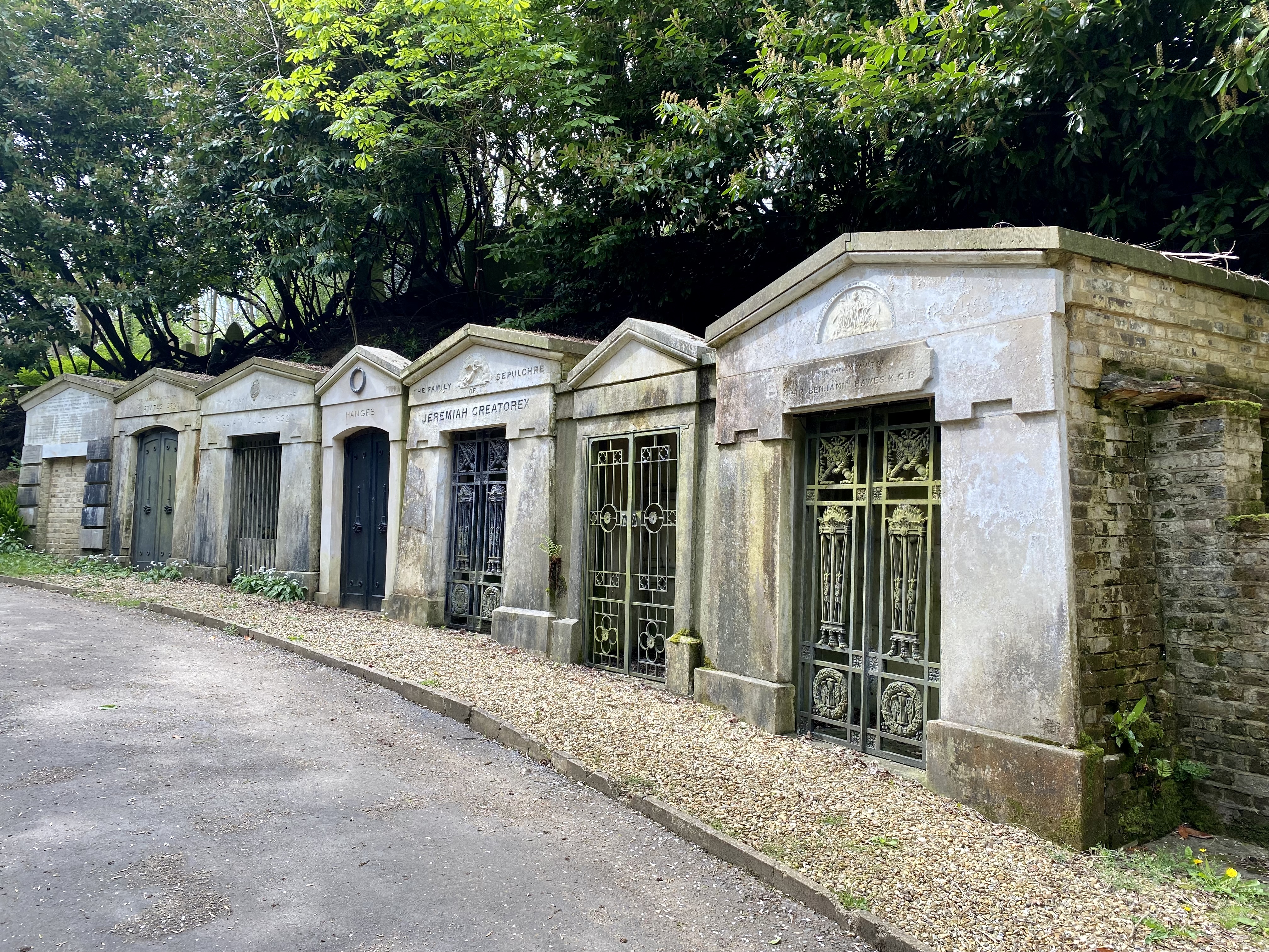 Catacombs at Highgate Cemetery in London, the site at the center of the vandalism and criminal case connected to the Highgate Vampire legend
