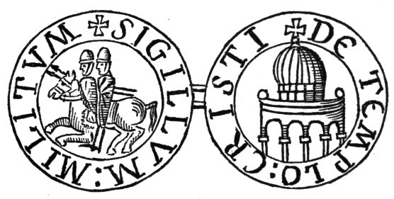 The seal of the Knights Templar, reproduced in an 1894 history of the Crusades