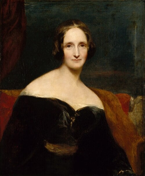 Richard Rothwell's portrait of Mary Shelley, exhibited at the Royal Academy in 1840