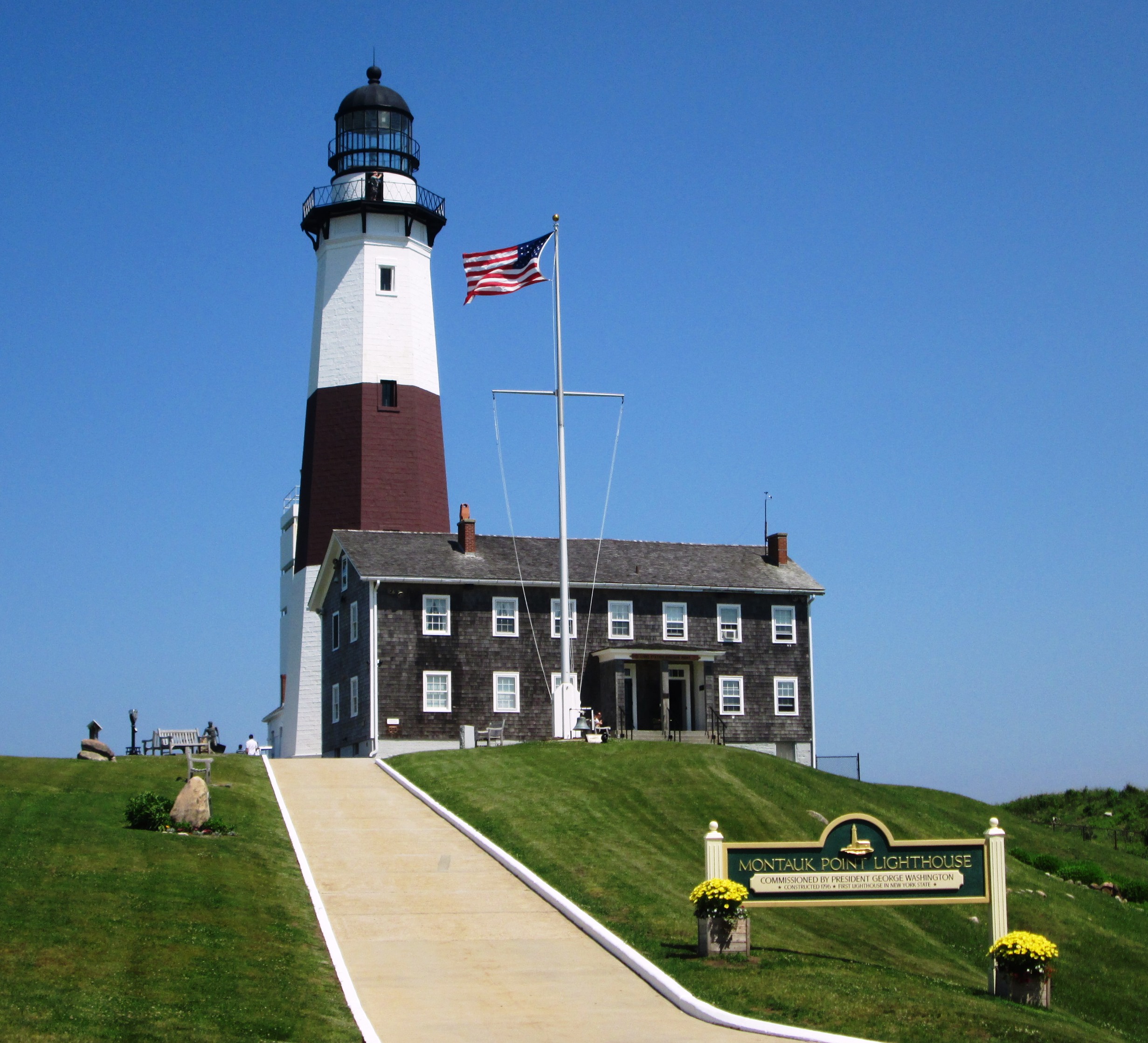Montauk Point Lighthouse on eastern Long Island, in the traditional territory of the Montaukett people