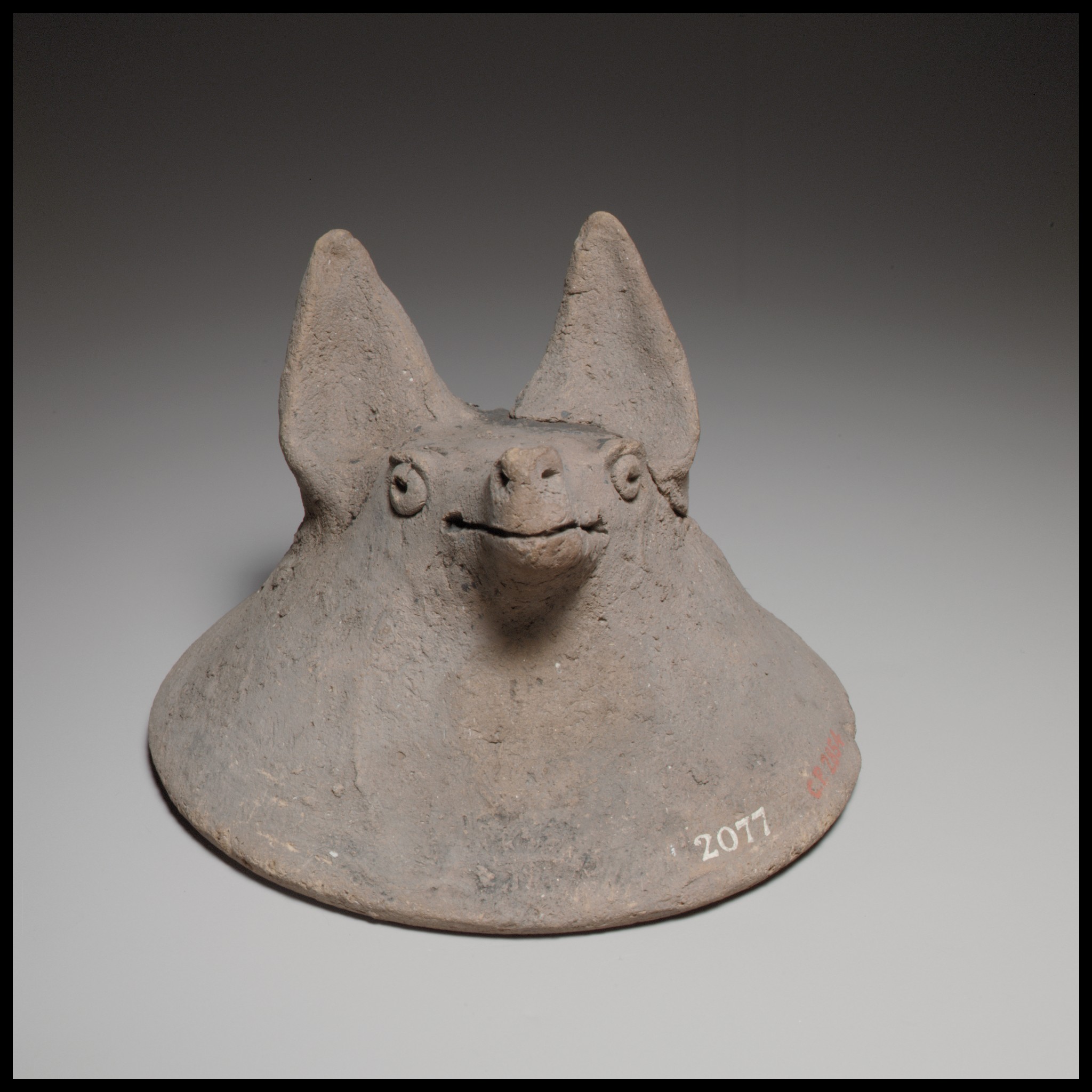 Cypriot terracotta mask in the shape of an animal head, Cypro-Archaic period, Metropolitan Museum of Art