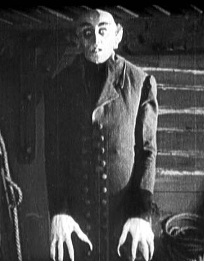 Max Schreck as Count Orlok aboard the ship in F. W. Murnau's Nosferatu (1922)