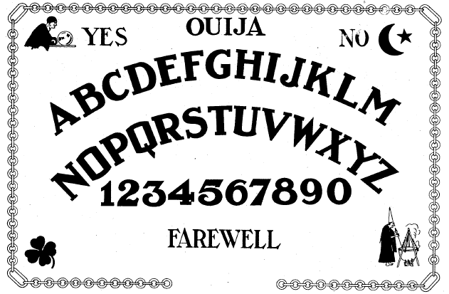 A 1920s Ouija board design based on U.S. Patent D56,449
