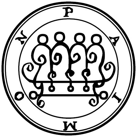 Seal of Paimon reproduced from the 1904 Book of the Goetia