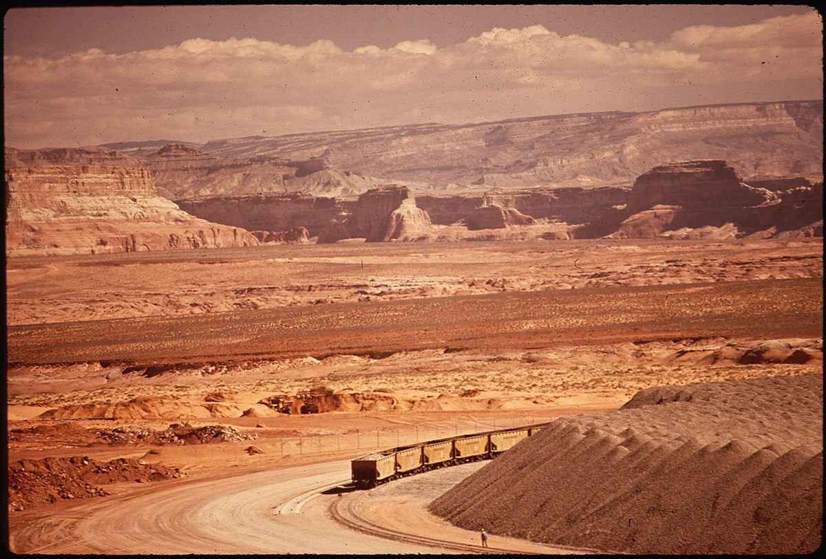 1972 landscape photograph of the Navajo Reservation in Arizona