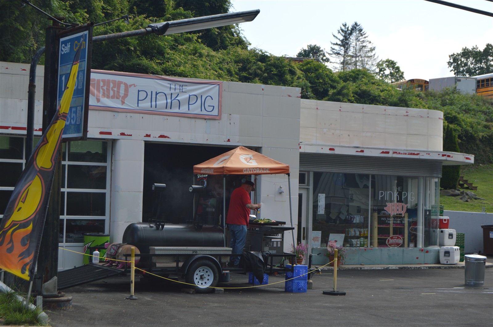 Historic Esso station in Fayetteville, West Virginia, the town where the Sodder family lived