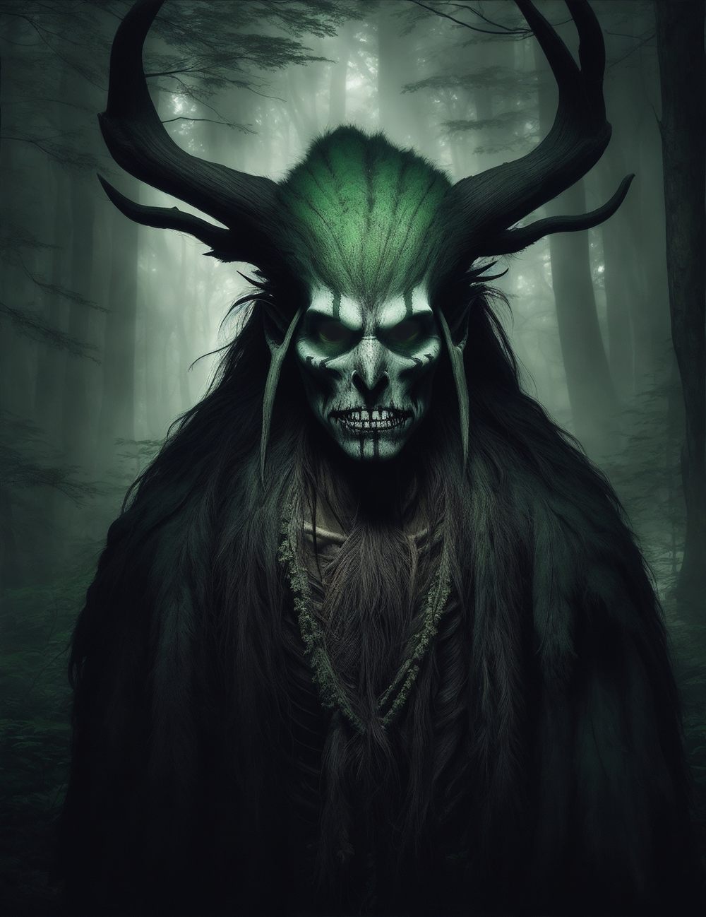 Contemporary artistic interpretation of a Wendigo