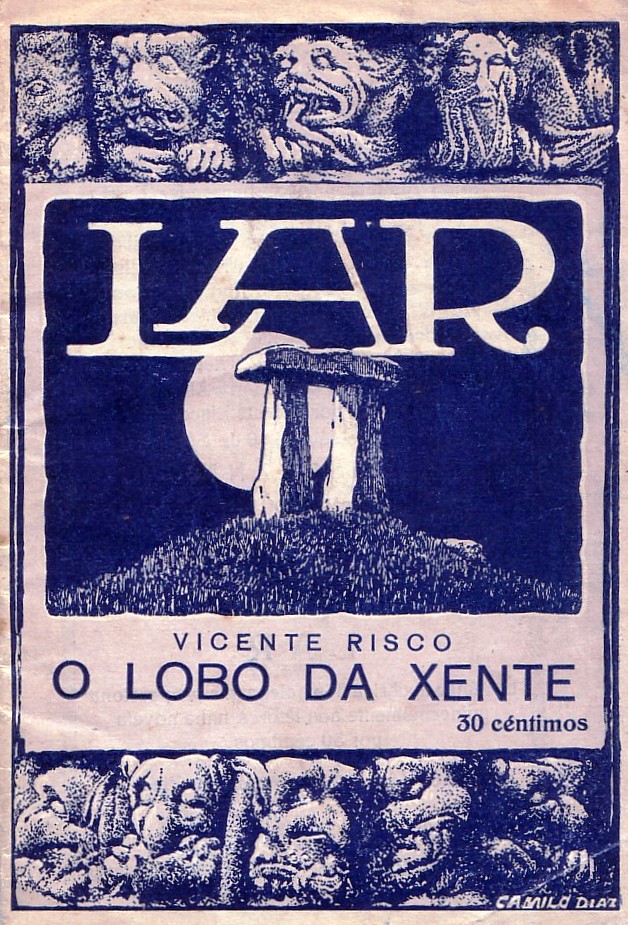 A 1925 illustration for Vicente Risco's Galician werewolf story